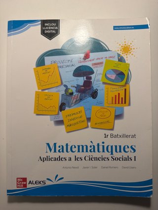 Matemàtiques aplicades a les Ciències Socials I