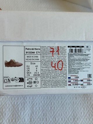 Zapatillas Pedro del Hierro Rosa/Beige