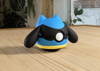 Pokéball Riolu Pokémon Impresión 3D Pokebola Decor