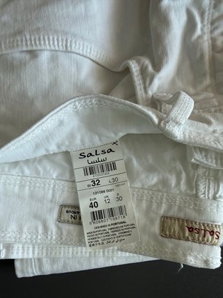 Pantalón blanco Salsa Talla 40. W32 L30