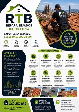 Repara tejados barcelona