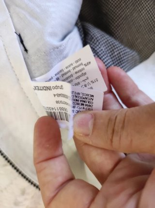 Pantalón Zara pata de gallo, pinzas, ideal traje