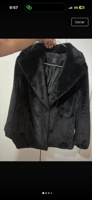 Chaqueta pelo negra
