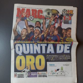 Periódico Marca Barcelona Champions League 2015