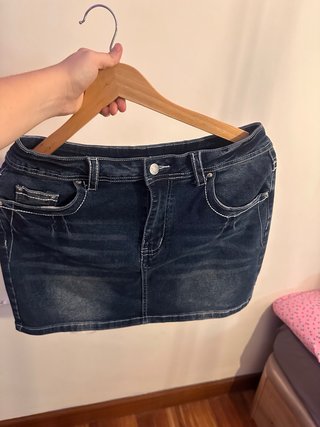 Falda vaquera mini Y2K