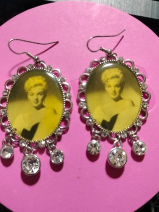 Pendientes Vintage Marilyn Monroe
