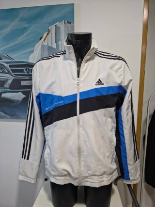 Chaqueta Adidas Vintage Azul y Blanca