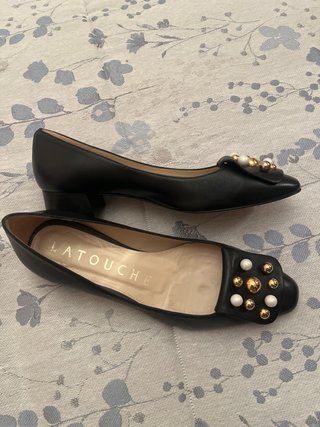 Zapatos de piel negros señora