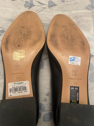 Zapatos de piel negros señora