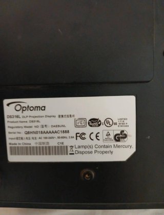 Proyector Optoma DS316L Negro