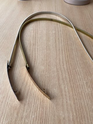 Confezione di 2 cinture donna argento e oro