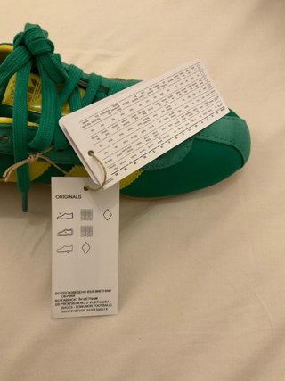Zapatillas Adidas Verde y Amarillo Talla 38
