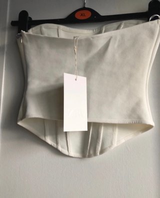 Top Corsé Zara Beige Pedrería