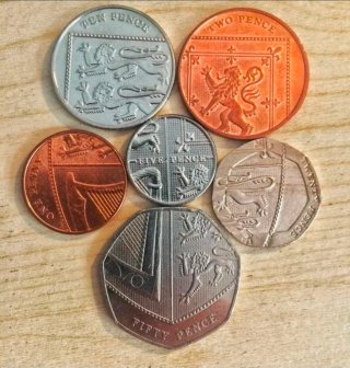 6 Monedas Libra Esterlina Escudo Windsor