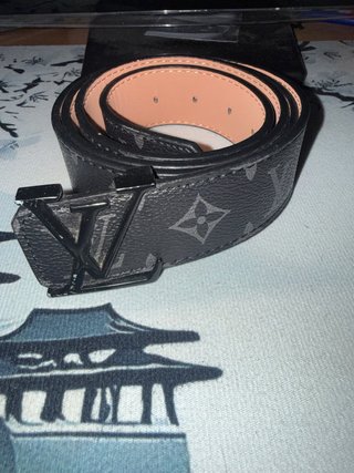 Cintura Louis Vuitton Monogram Nero/Beige