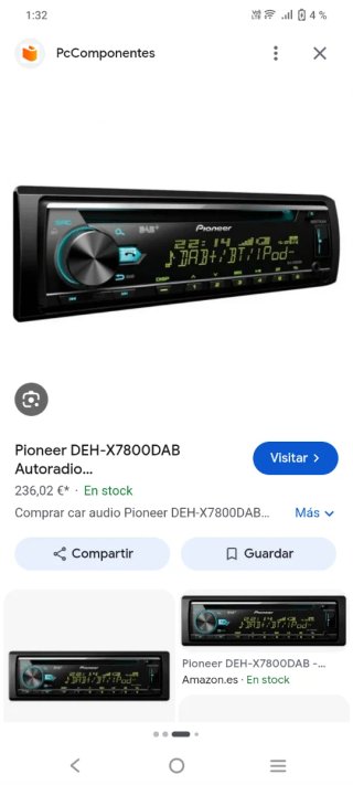 Radio CD Pioneer DEH-X7800DAB