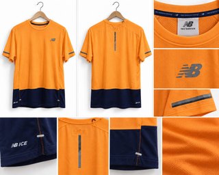 Camiseta New Balance Running Naranja Talla M