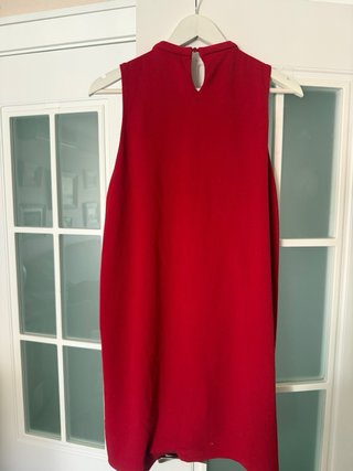 Vestido rojo sin mangas
