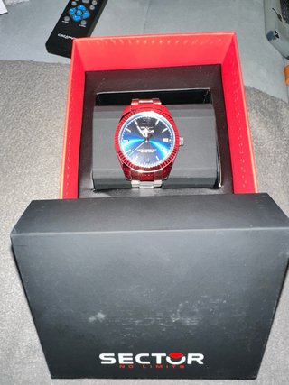 Reloj Sector Acero Azul