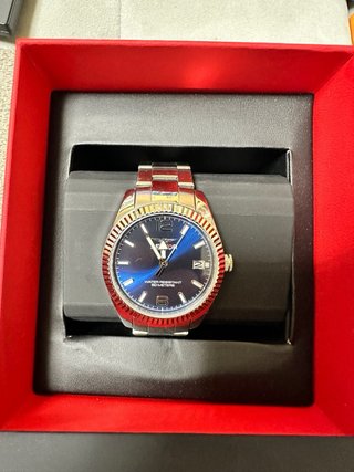 Reloj Sector Acero Azul