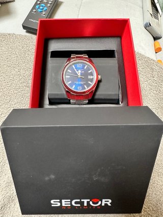 Reloj Sector Acero Azul