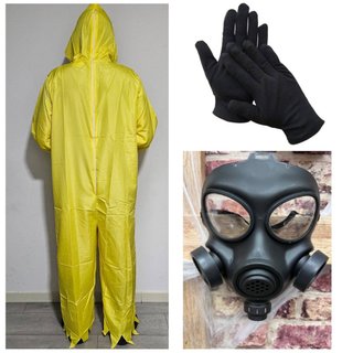 Disfraz Químico Breaking Bad Amarillo Talla S/M