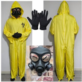 Disfraz Químico Breaking Bad Amarillo Talla S/M