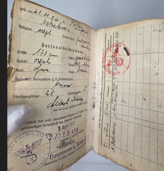 Soldbuch Wehrmacht original II Guerra Mundial
