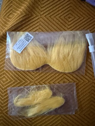 Disfraz naranja con capucha y guantes lorax