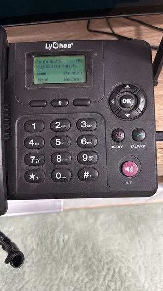 Teléfono fijo LyGhee con tarjeta SIM
