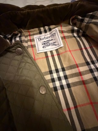 Chaqueta Burberrys Vintage 90s T46 Verde Oliva