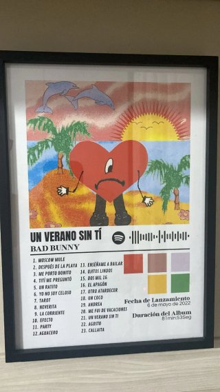 Cuadro Bad Bunny Un Verano Sin Ti