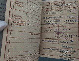 Wehrpass alemán original II Guerra Mundial IIWW