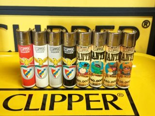 Lotto di 7 accendini Clipper