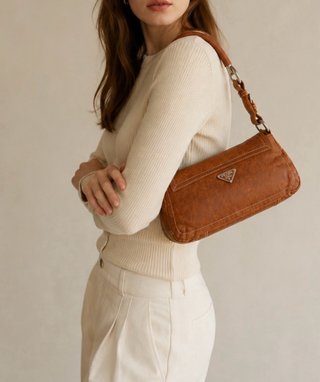 Borsa Prada Marrone in Pelle