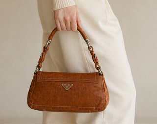 Borsa Prada Marrone in Pelle