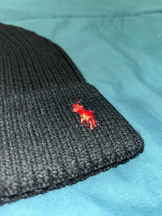 Gorro Polo Ralph Lauren Negro Rojo