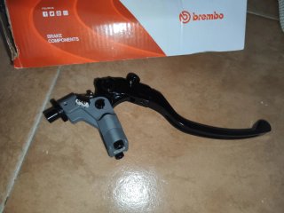 Maneta de Freno Brembo Roja y Blanca