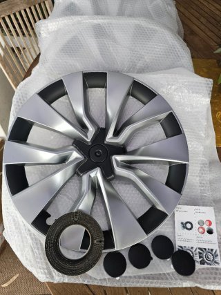 4 Tampões Jantes Tesla Model 3 Highland 19 Silver