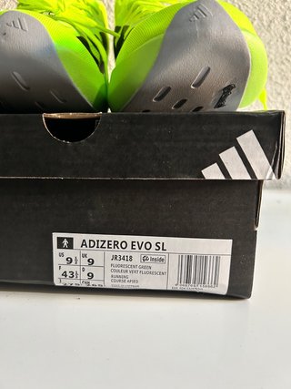 Zapatillas Adidas adizero evo sl Verde/Negro
