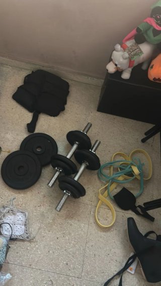 Mancuernas hierro con discos 1, 2 y 5kg