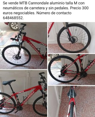 Bicicleta Cannondale M Aluminio