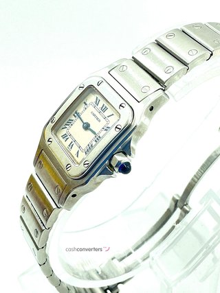 reloj alta gama señora cartier santos galbée 1565
