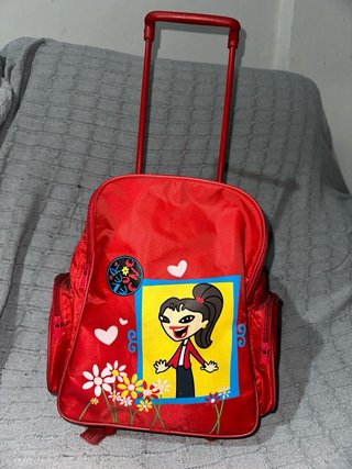 Mochila Ruedas Niña Diseño Dibujo Love