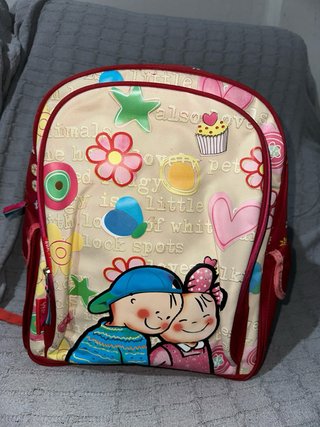 Mochila Ruedas Niña Diseño Dibujo Love