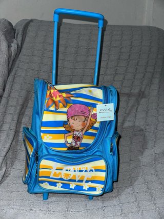 Mochila Ruedas Niña Diseño Dibujo Love