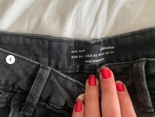 Pantalón corto vaquero Stradivarius negro XS