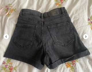 Pantalón corto vaquero Stradivarius negro XS