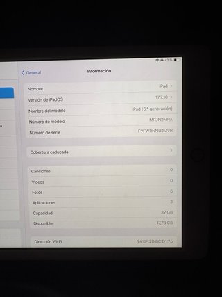 iPad Apple Dorado
