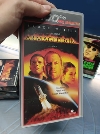 cintas VHS, especial 6 películas de Bruce willis